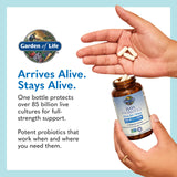 Garden of Life Raw Probiotics Men 50 & Wiser capsule bottle with fruits