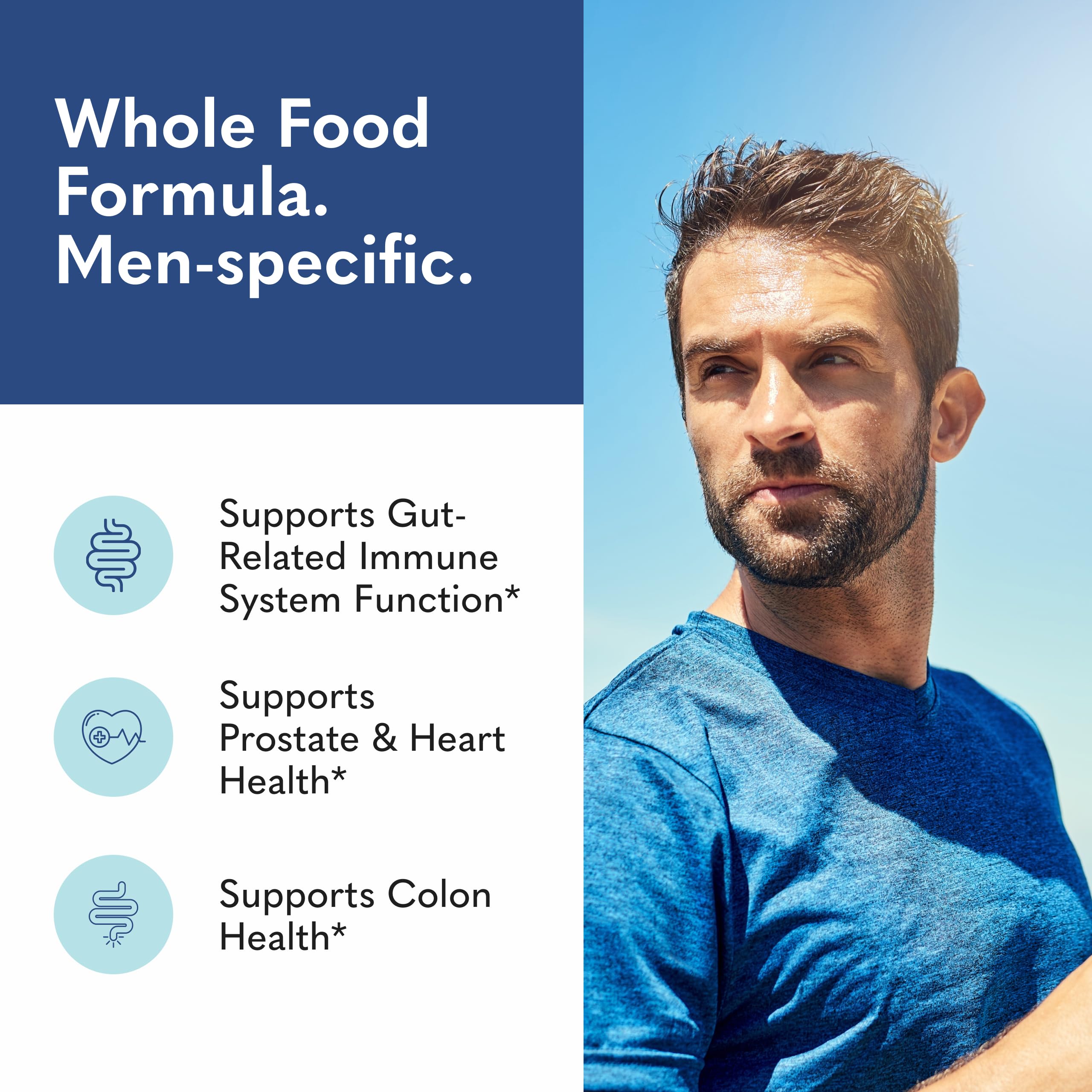 Garden of Life Raw Probiotics Men 85 Billion CFU side view