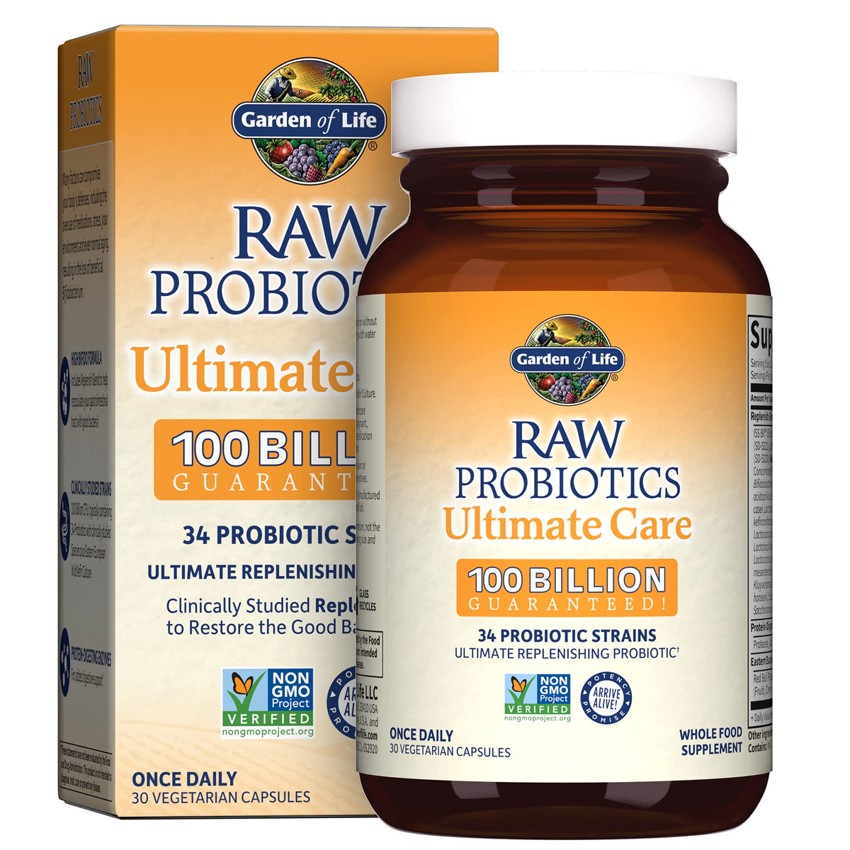 Garden of Life Raw Probiotics Ultimate Care front view