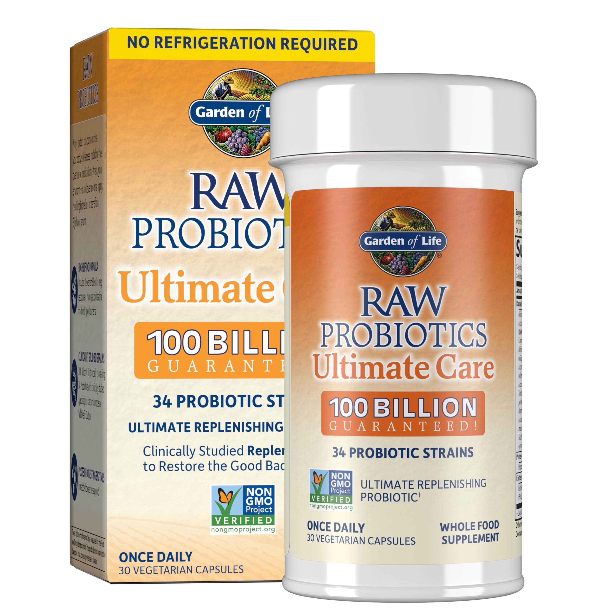 Garden of Life Raw Probiotics Ultimate Care front view