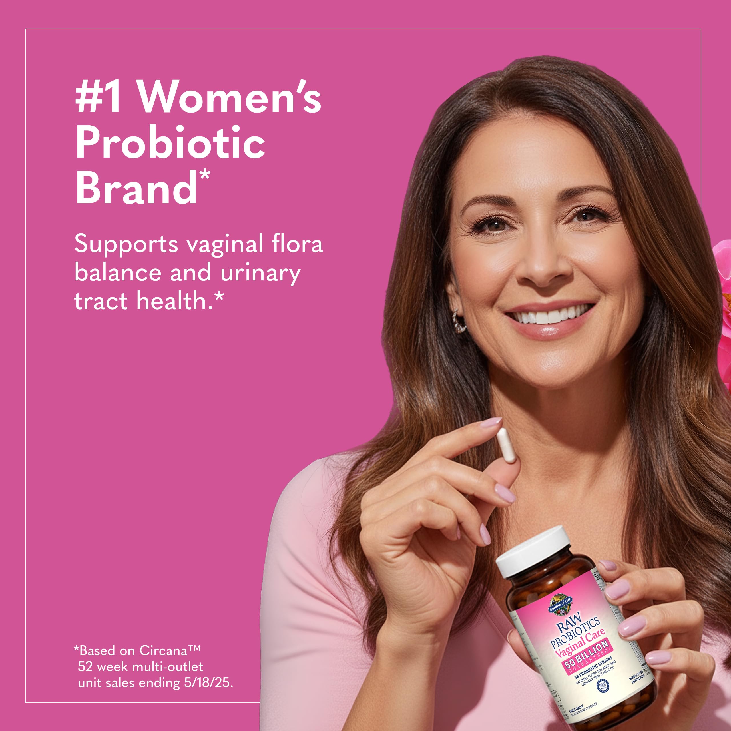Garden of Life Raw Probiotics Vaginal Care capsule in hand