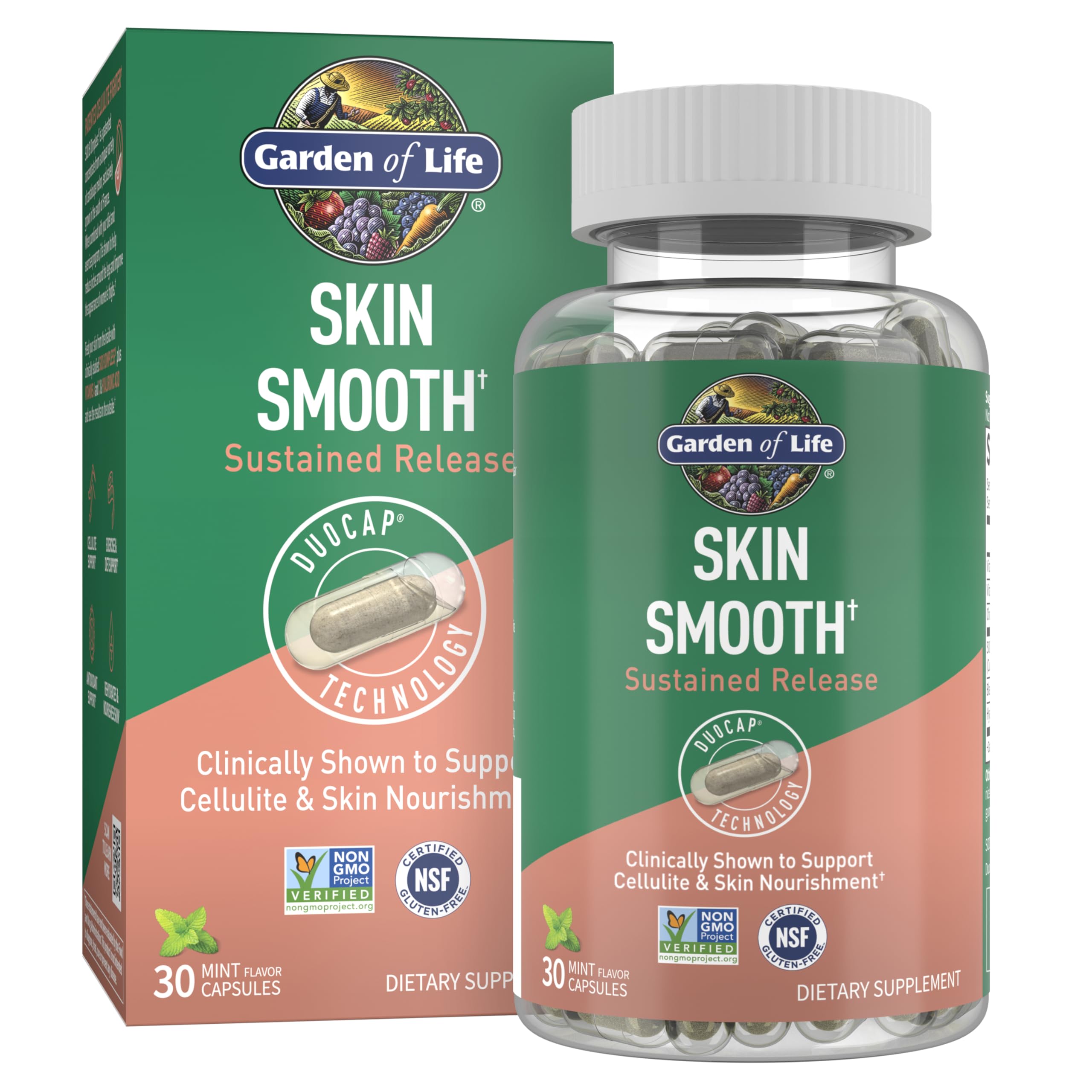 Garden of Life Skin Smooth Supplement front view