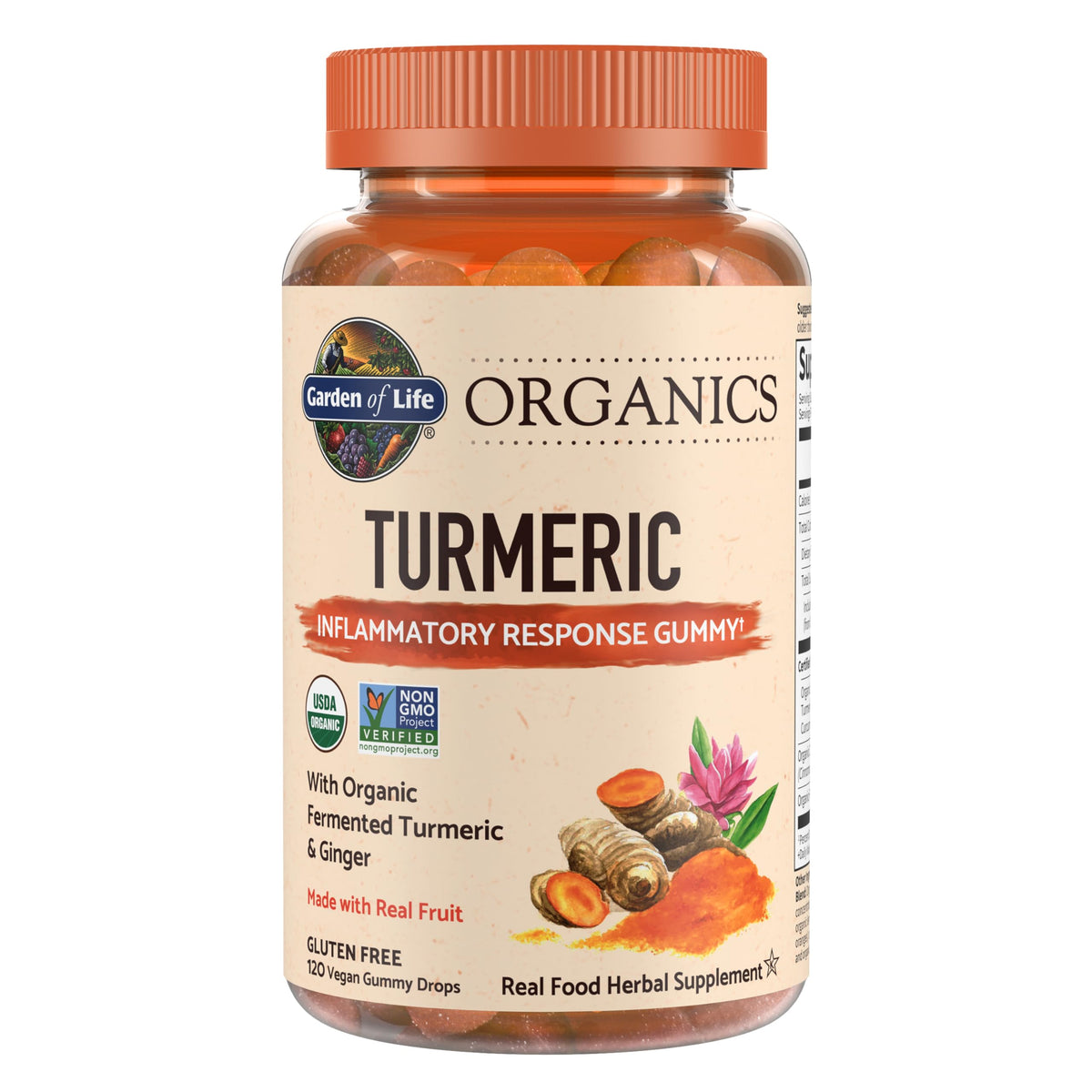 Garden of Life Turmeric Gummies front view packaging