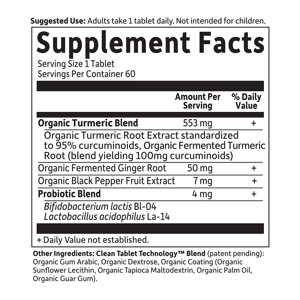 Garden of Life Turmeric Supplement bottle on a kitchen counter