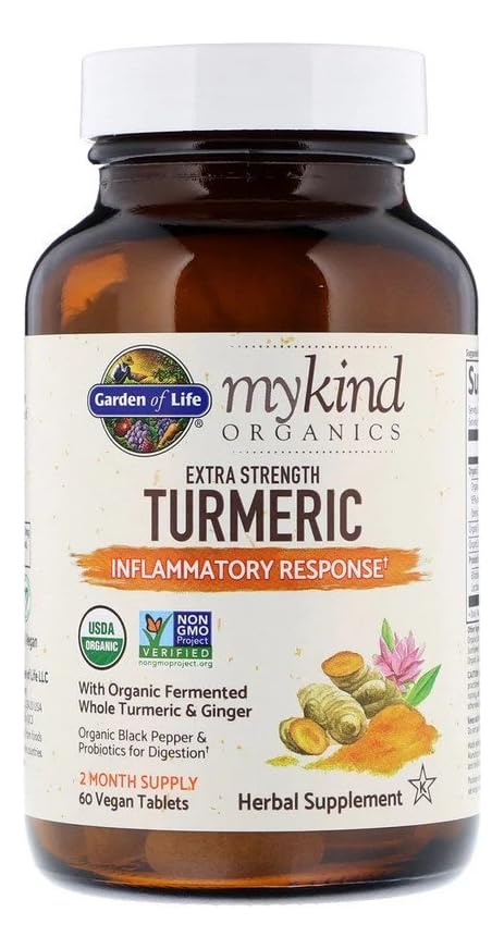 Garden of Life Turmeric Supplement with ginger root and turmeric