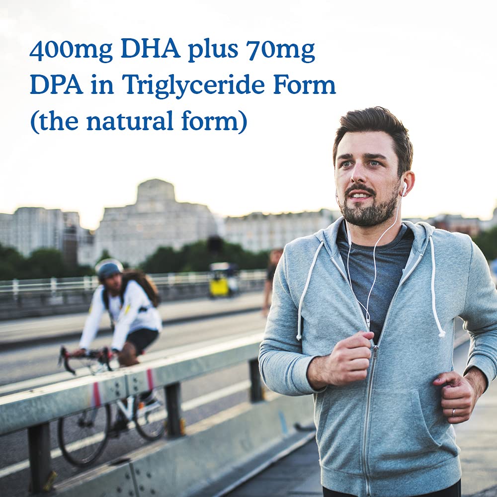 Garden of Life Vegan Omega-3 DHA Supplement 400mg softgel side view