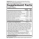 Garden of Life Vitamin B Complex 300g capsules on a wooden table
