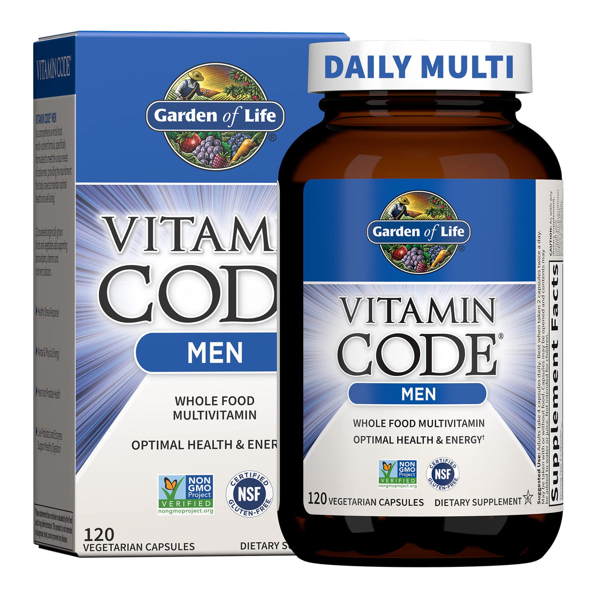 Garden of Life Vitamin Code Men’s Multivitamin front view