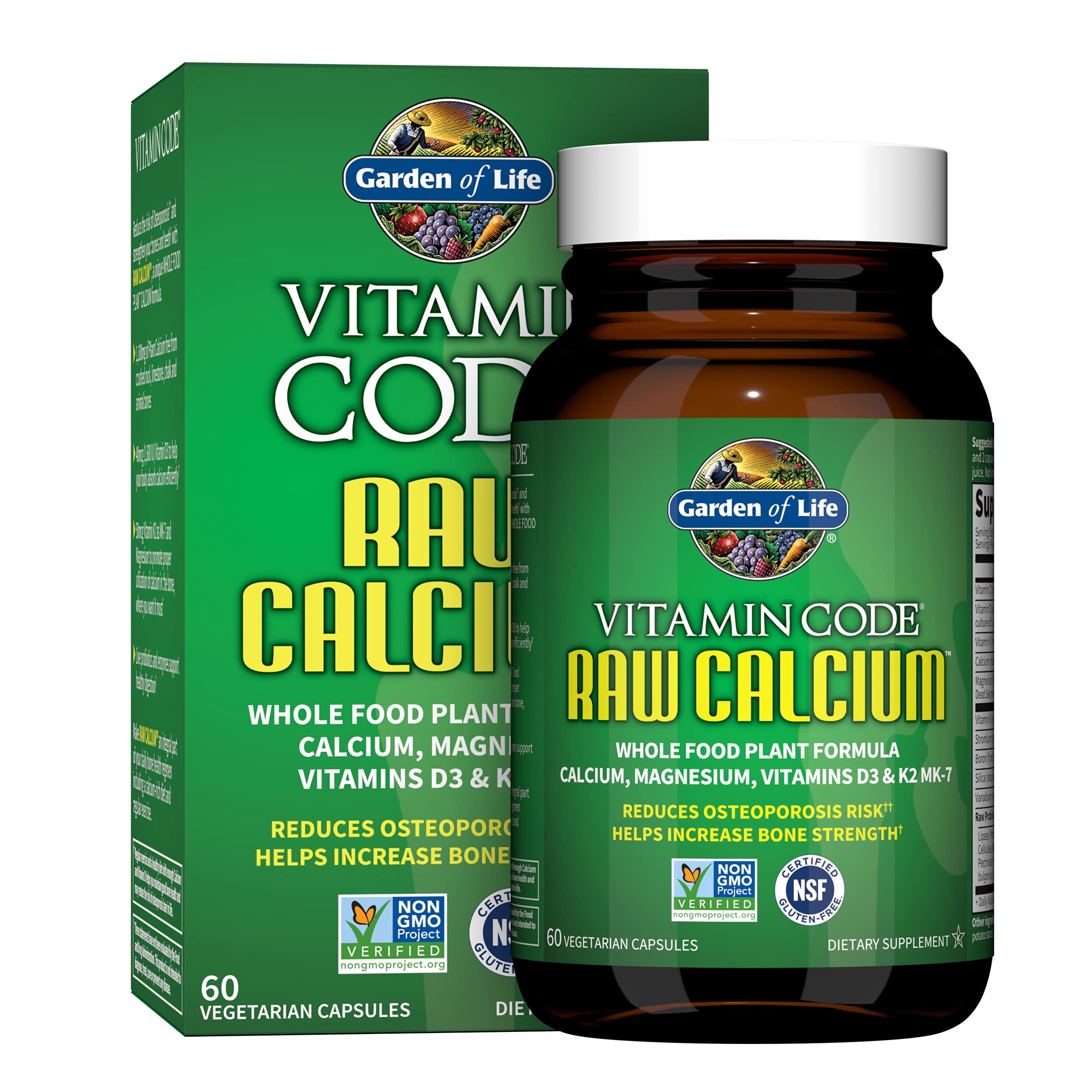 Garden of Life Vitamin Code Raw Calcium 227g front view