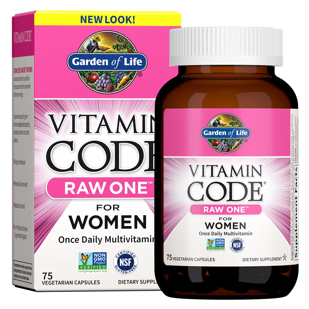 Garden of Life Vitamin Code Raw One Daily Women's Multivitamin front view