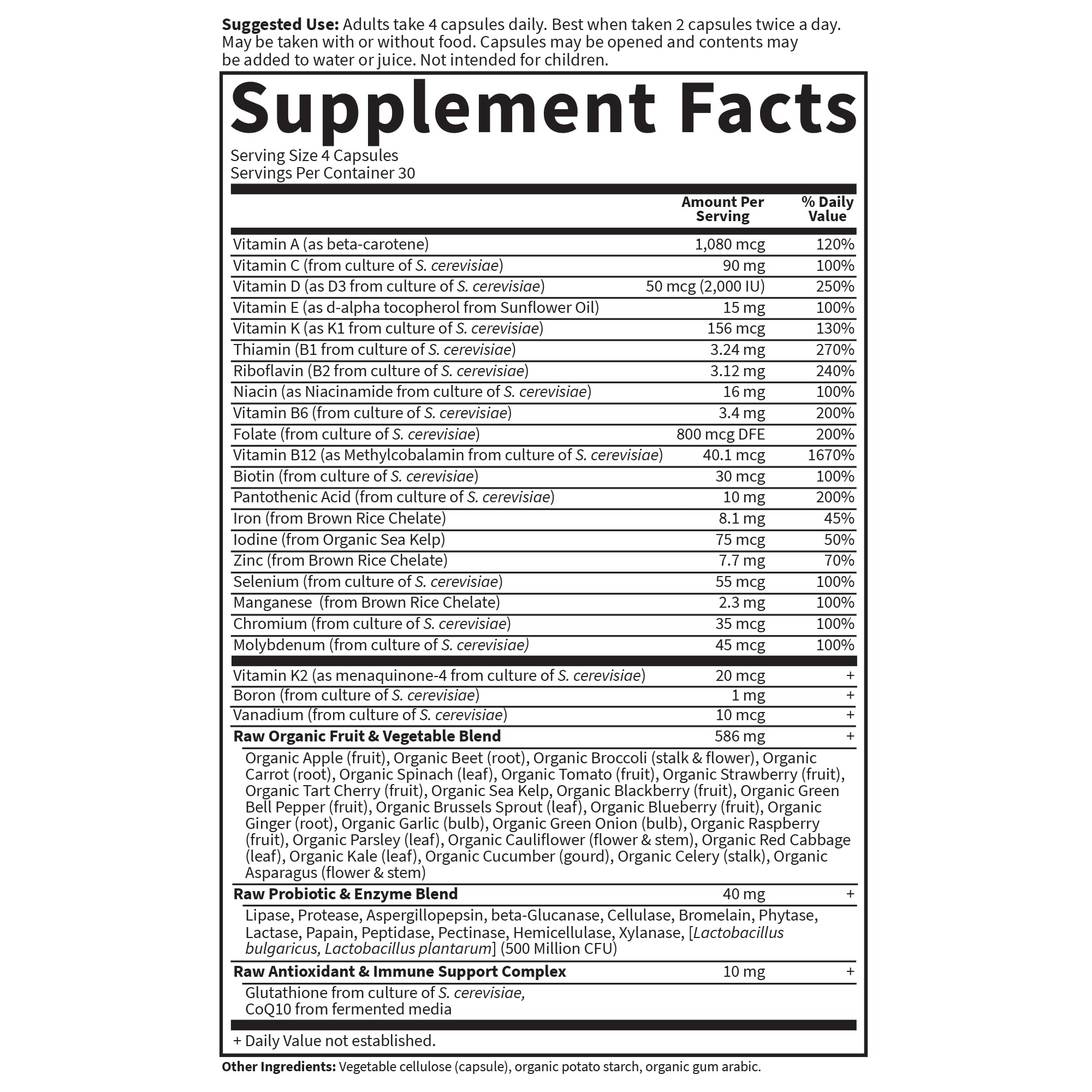 Garden of Life Vitamin Code Women Multivitamin packaging