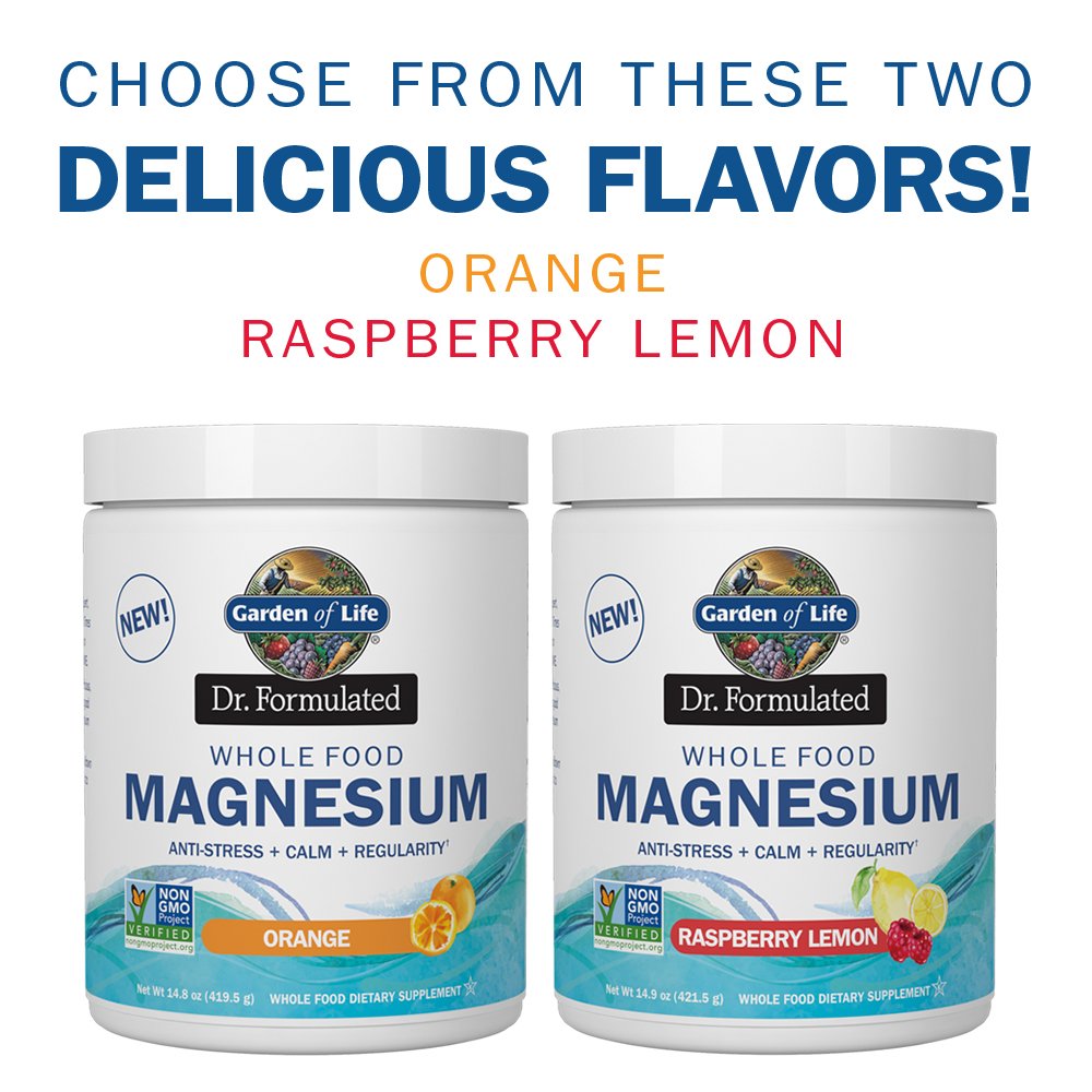 Garden of Life Whole Food Magnesium Powder nutritional information