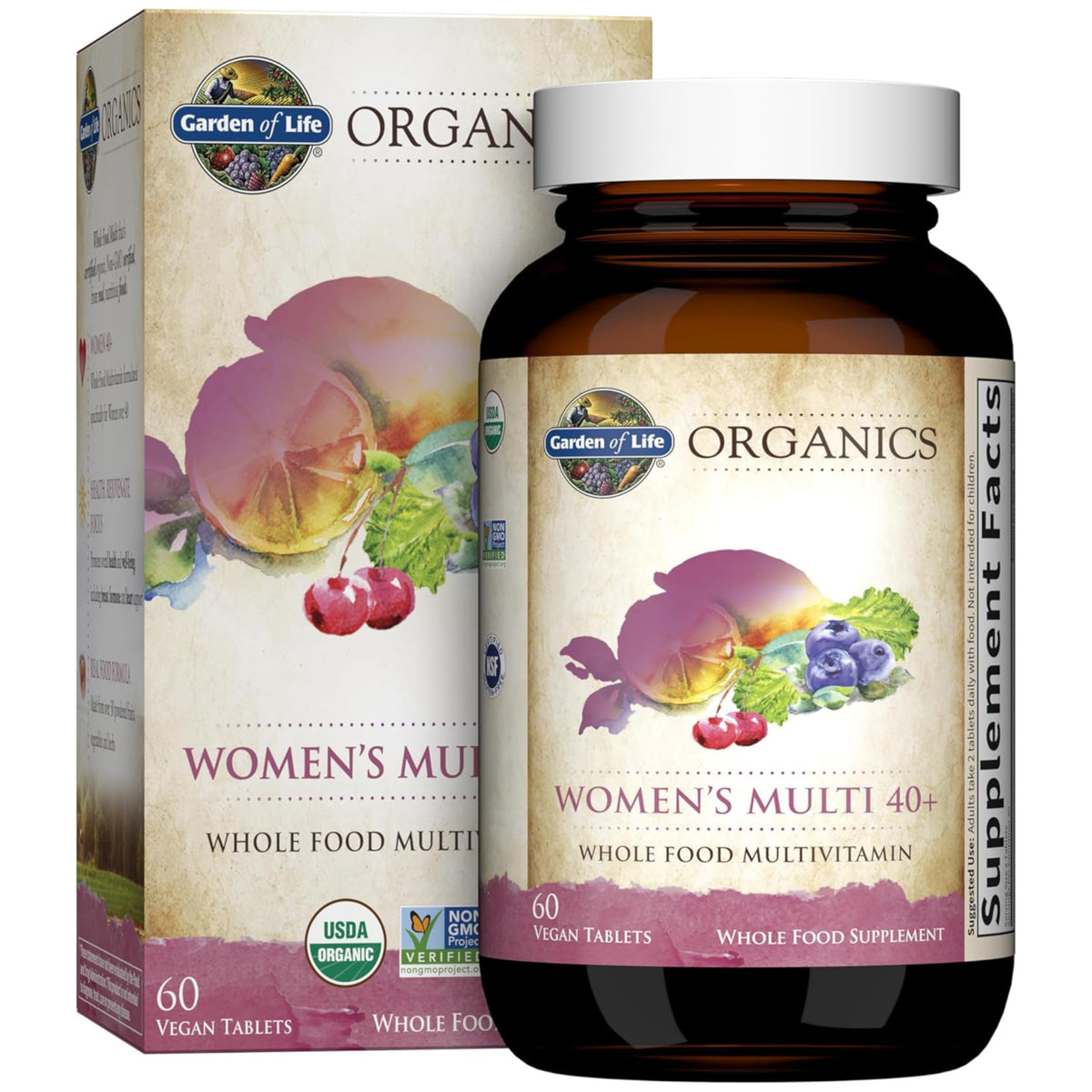 Garden of Life Women's Multivitamin 40+ front view packaging