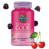 Garden of Life Women's Multivitamin Gummies front view with packaging