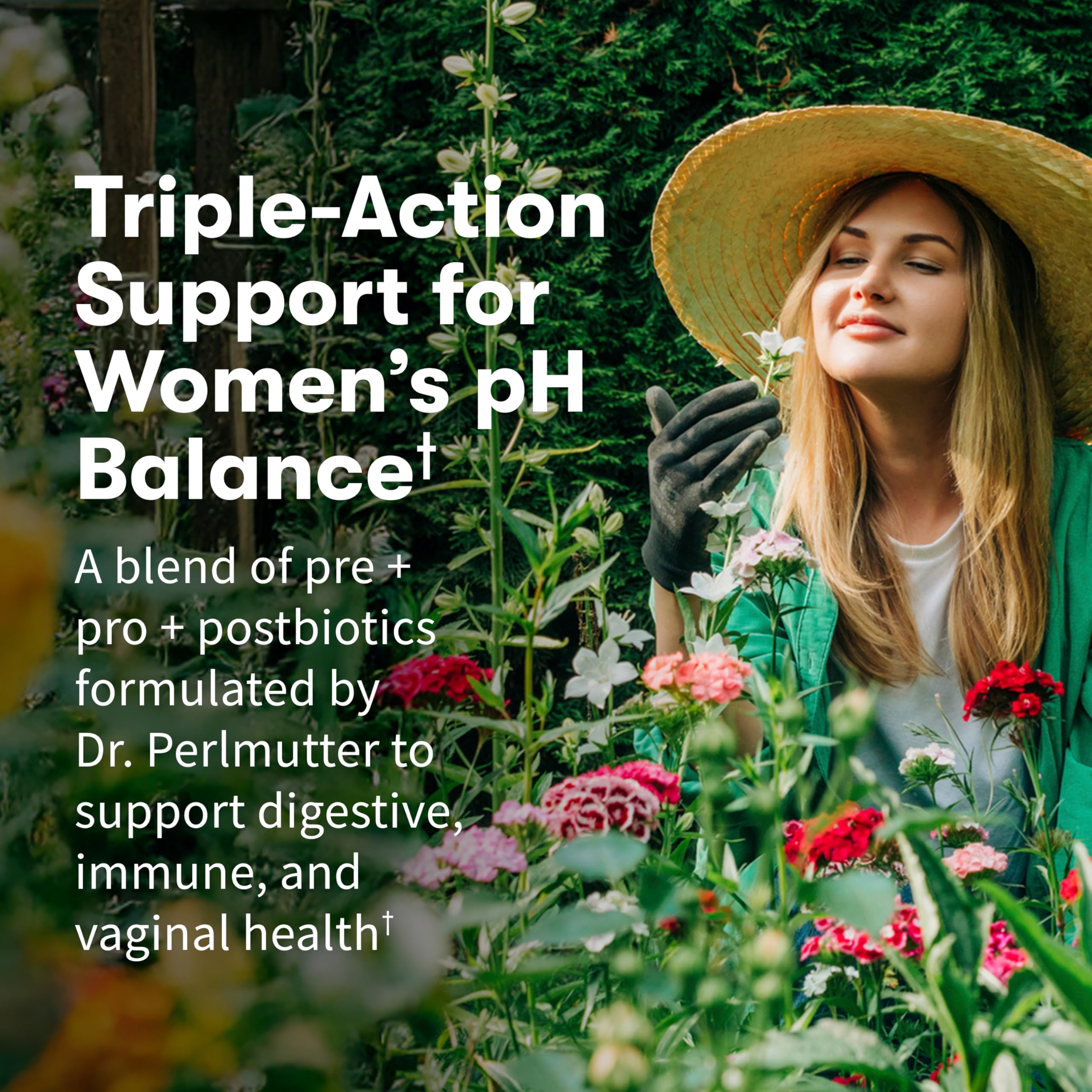 Garden of Life Women's Probiotic 3-in-1 Complete capsule on a table