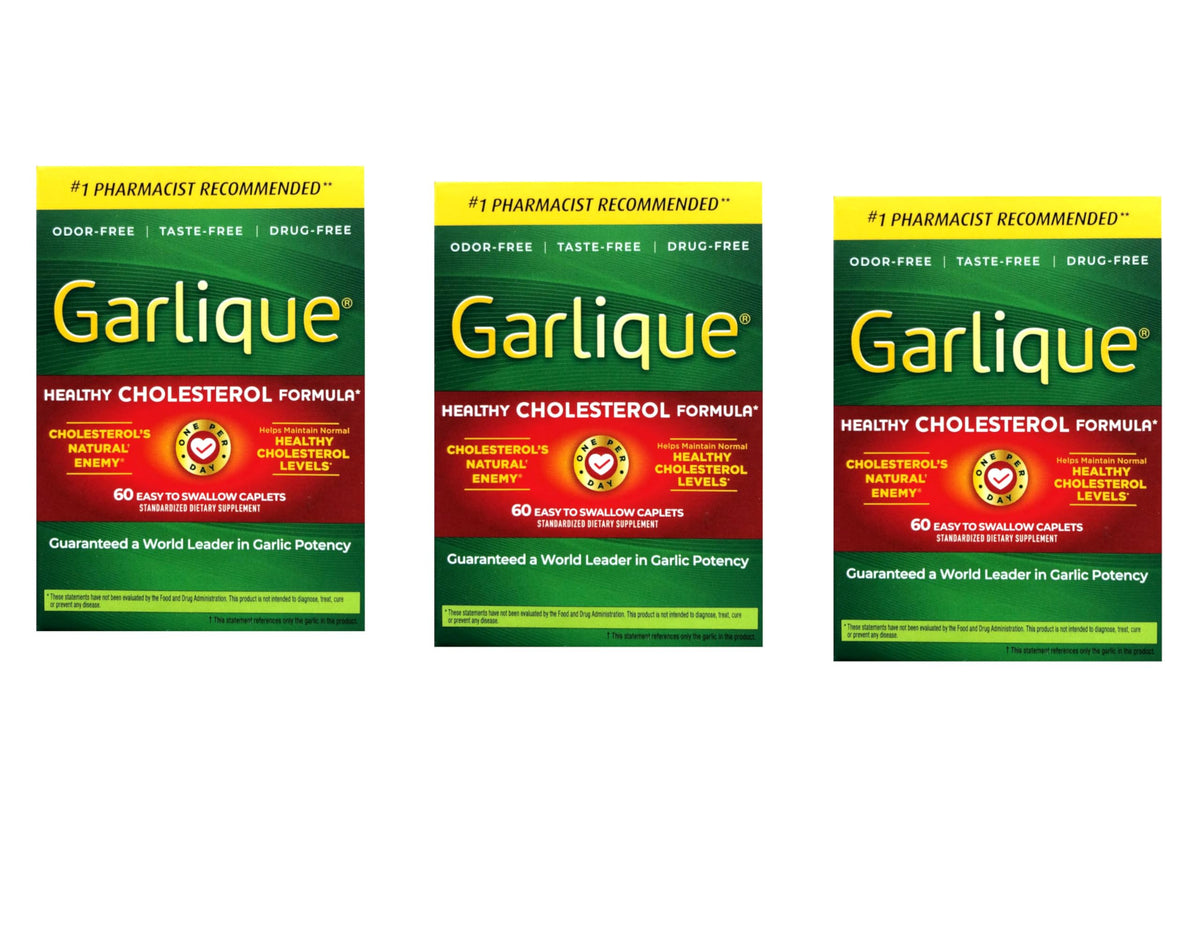 Garlique Garlic Caplets 60 Tablets pack front view