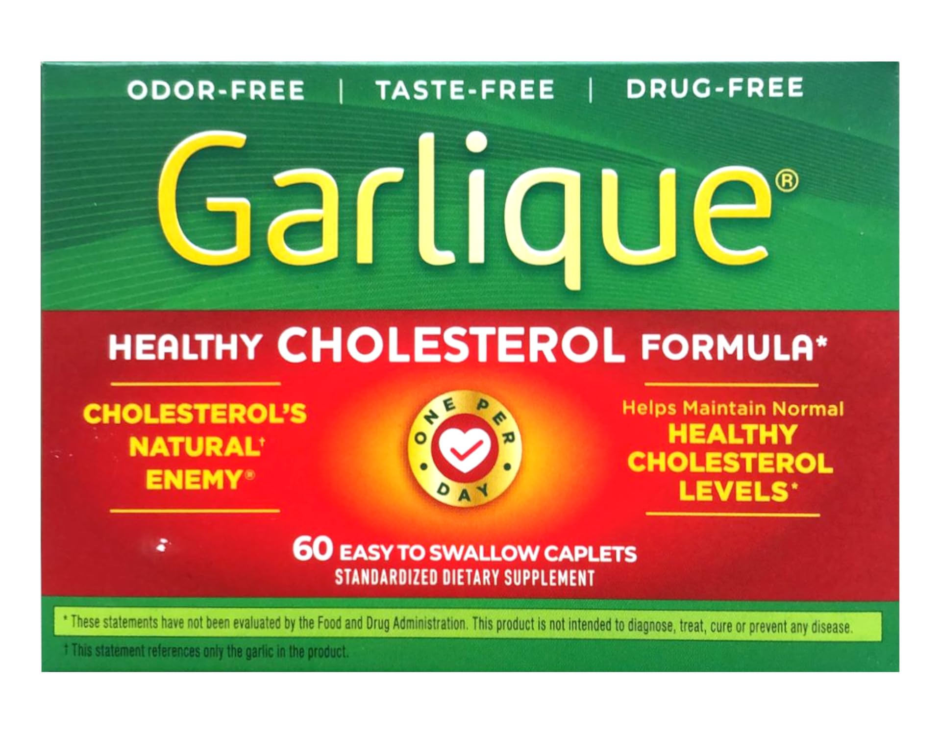 Garlique Garlic Caplets close-up of tablets