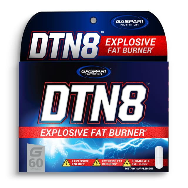 Gaspari Nutrition DTN8 Explosive Fat Burner 60 Capsules front view