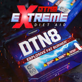 Gaspari Nutrition DTN8 Explosive Fat Burner on a gym bench