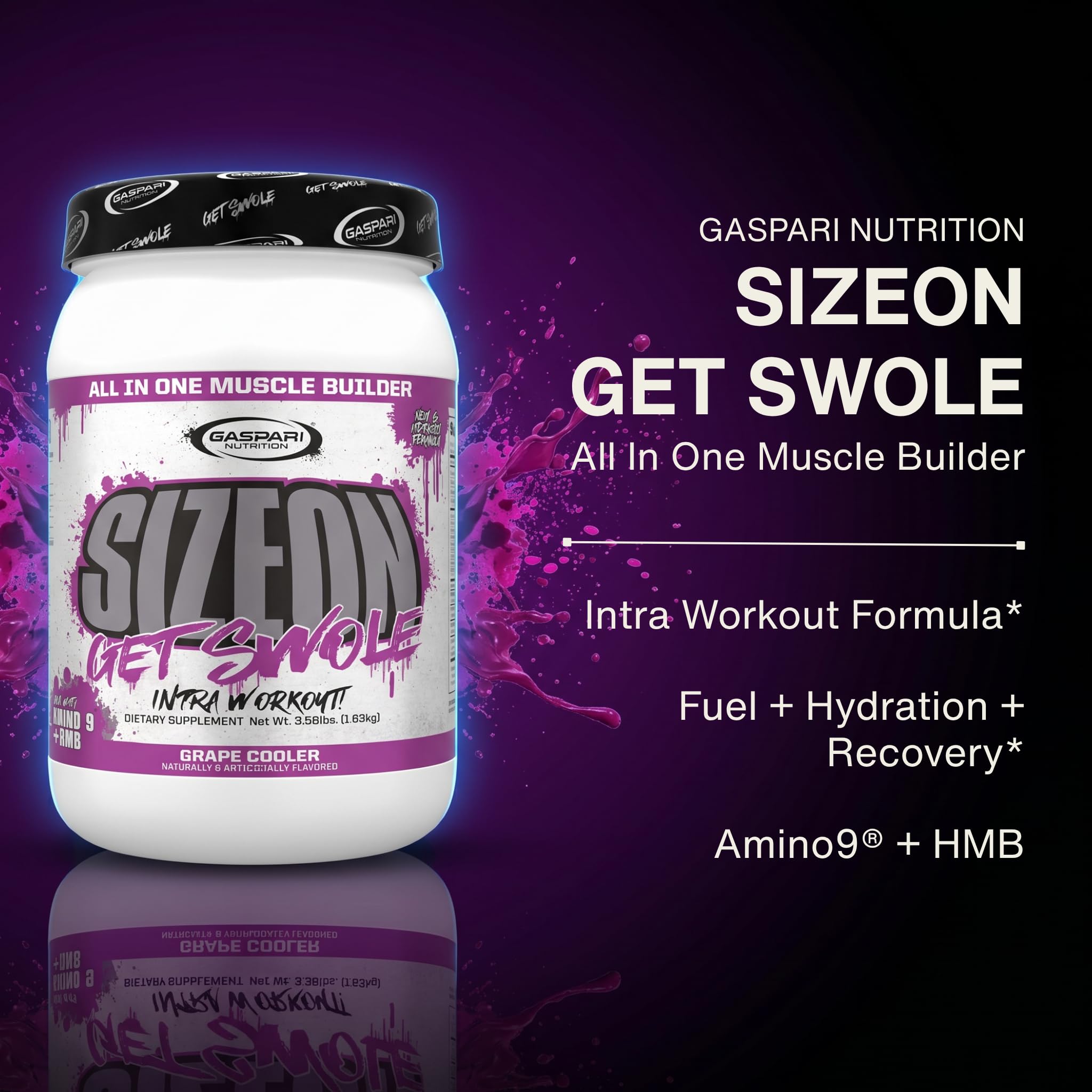 Gaspari Nutrition SizeOn Creatine 1630g serving scoop