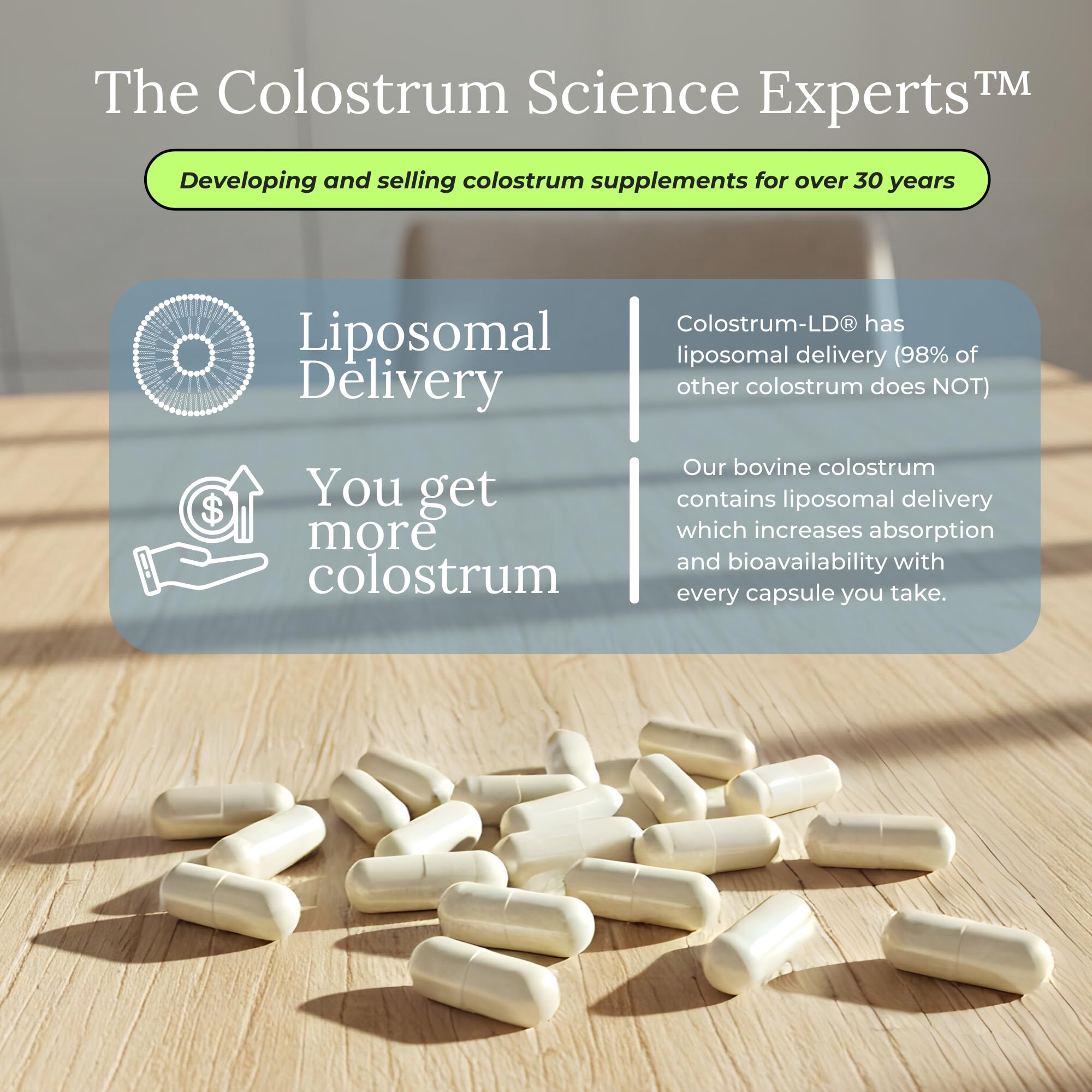 GastroDefense Colostrum Supplement ingredients list