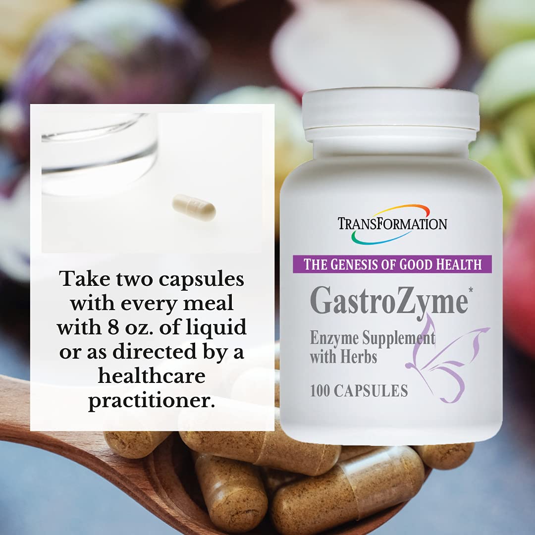 GastroZyme Multi-Enzyme Supplement side view