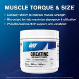 GAT SPORT Creatine Monohydrate Powder 544g side view