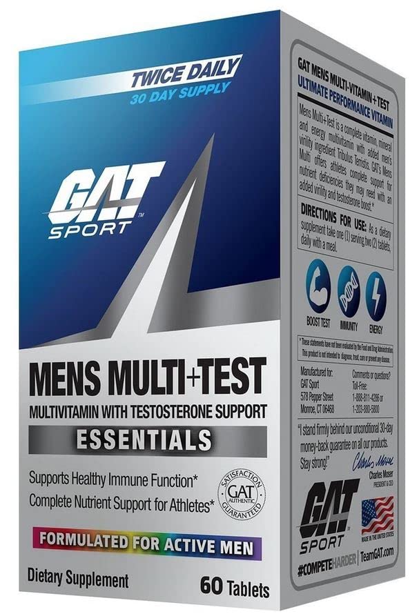 GAT SPORT Men Multi Plus Test Capsules with measuring spoon for dosage