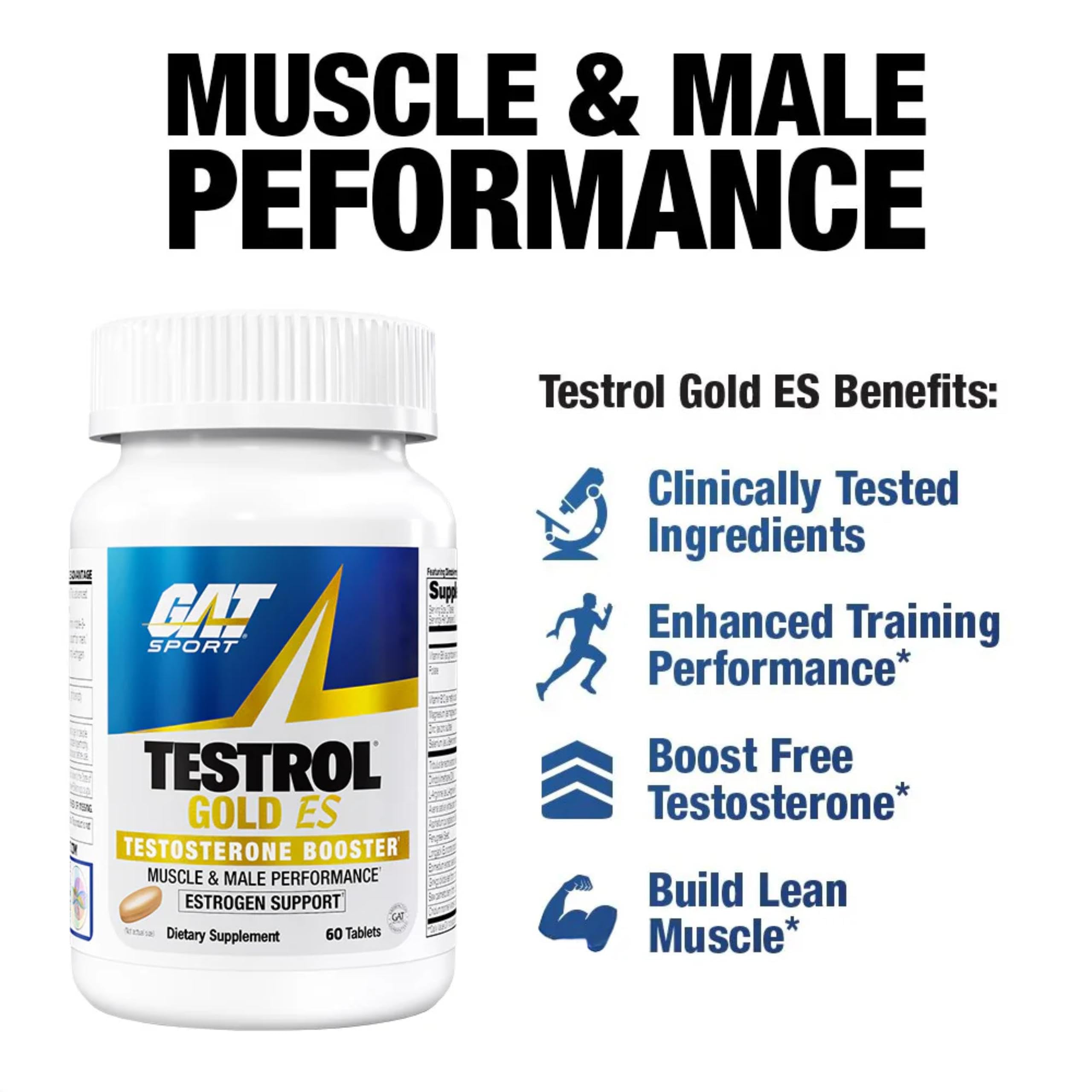 GAT SPORT Testrol Gold ES Shilajit Supplement ingredients list