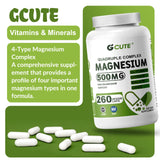 GCUTE Magnesium Supplement side view showing label