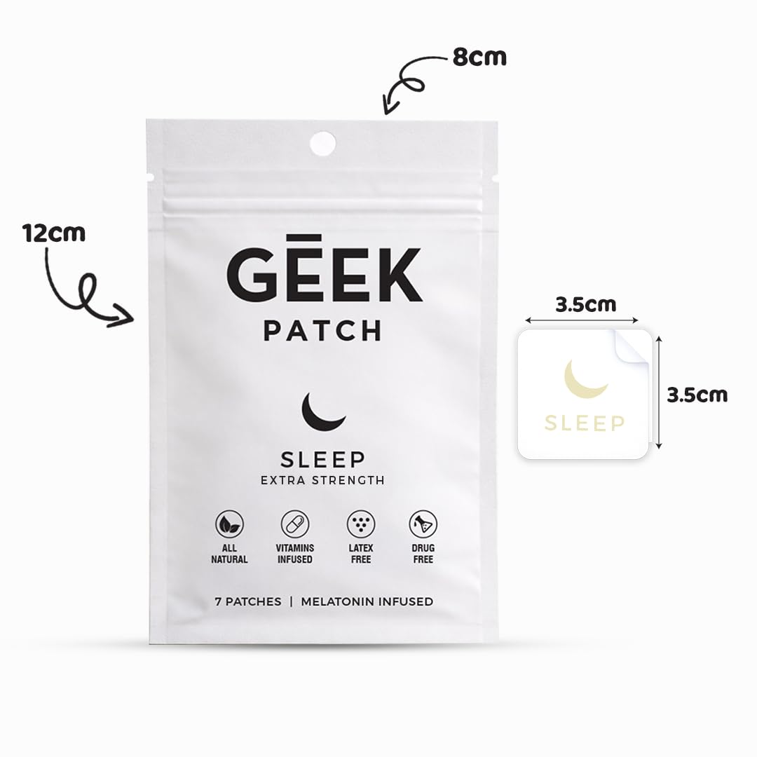 Geek Patch Sleep Extra Strength Patches individual patch close-up