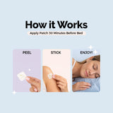 Geek Patch Sleep Extra Strength Patches on bedside table