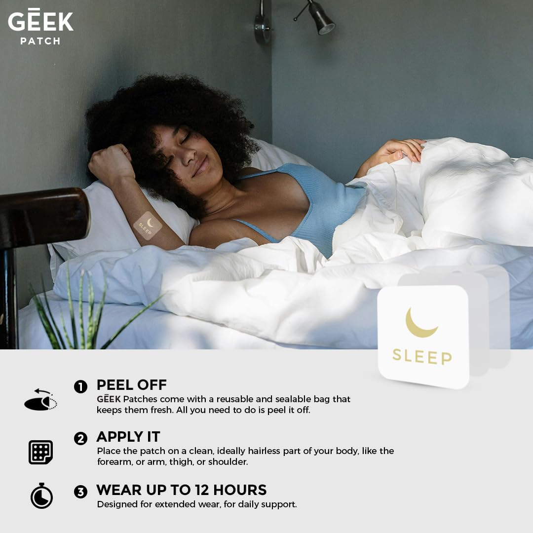 Geek Patch Sleep Extra Strength Patches packaging details
