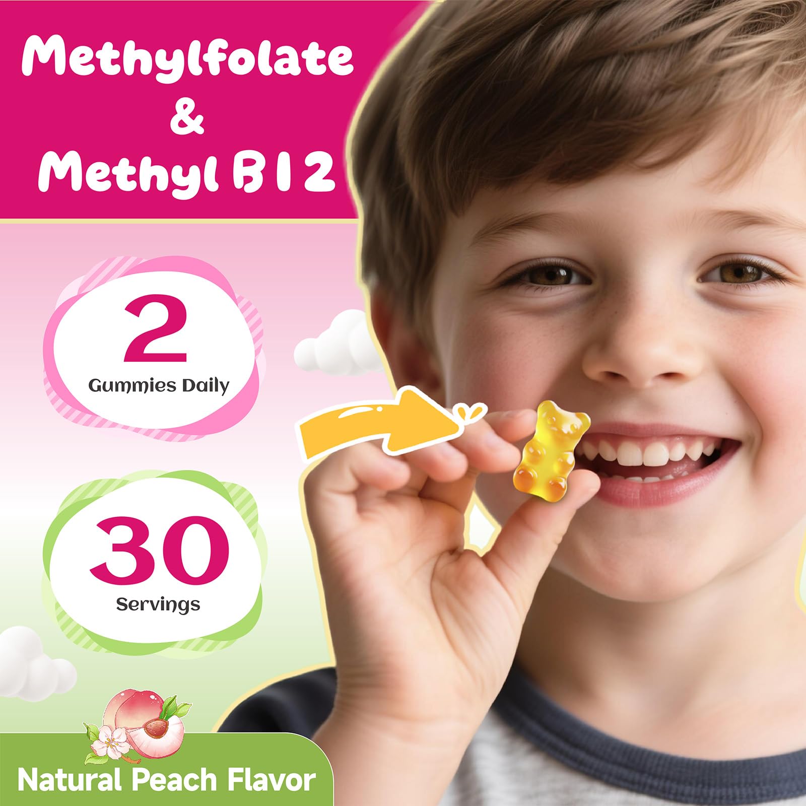 Geeoasis B-Complex Gummies on a kitchen counter