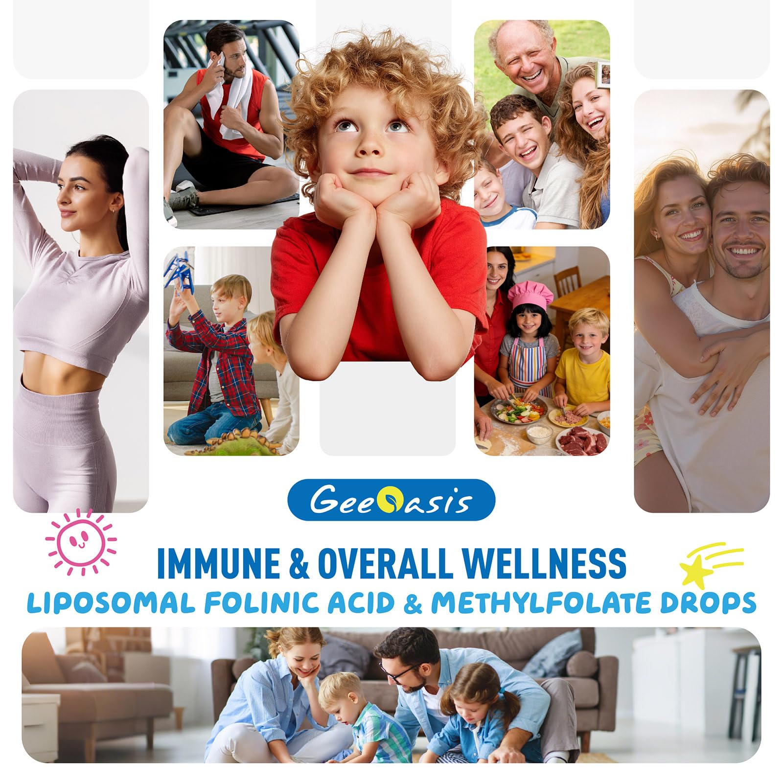 Geeoasis Folinic Acid & Methylfolate Drops 150g lifestyle scene