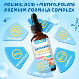 Geeoasis Folinic Acid & Methylfolate Drops 150g liquid dropper
