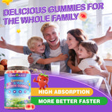 Geeoasis Liposomal Saffron Gummies with fresh strawberries