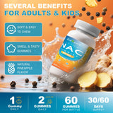 Geeoasis NAC Gummies 600mg showing gummies in hand