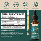 Geeoasis NAC Liquid Drops 600mg bottle with dropper