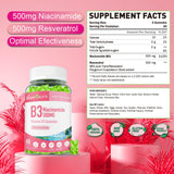 Geeoasis Niacinamide Gummies close-up of gummies