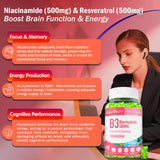 Geeoasis Niacinamide Gummies displayed on a table