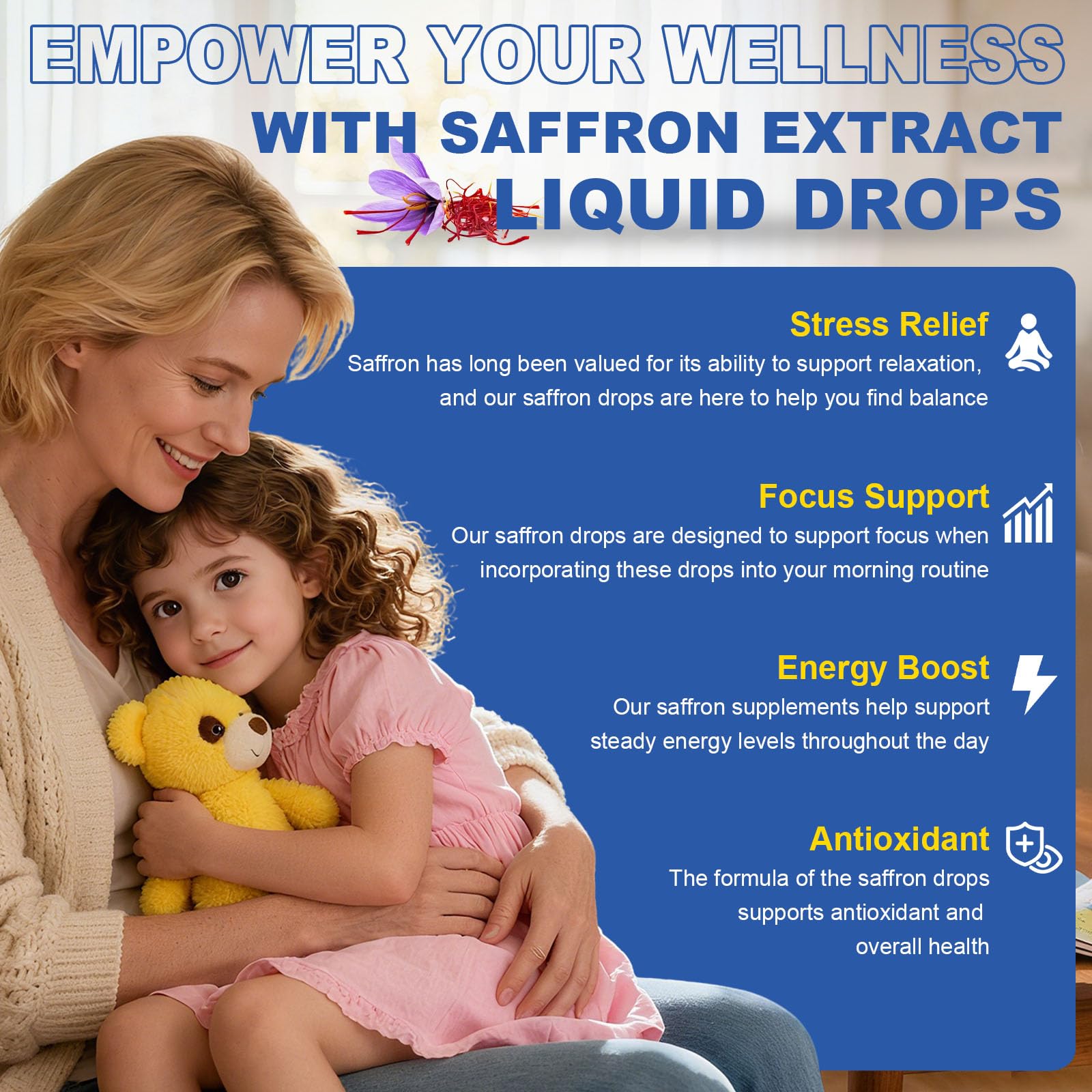 Geeoasis Saffron Drops 150g in a lifestyle setting