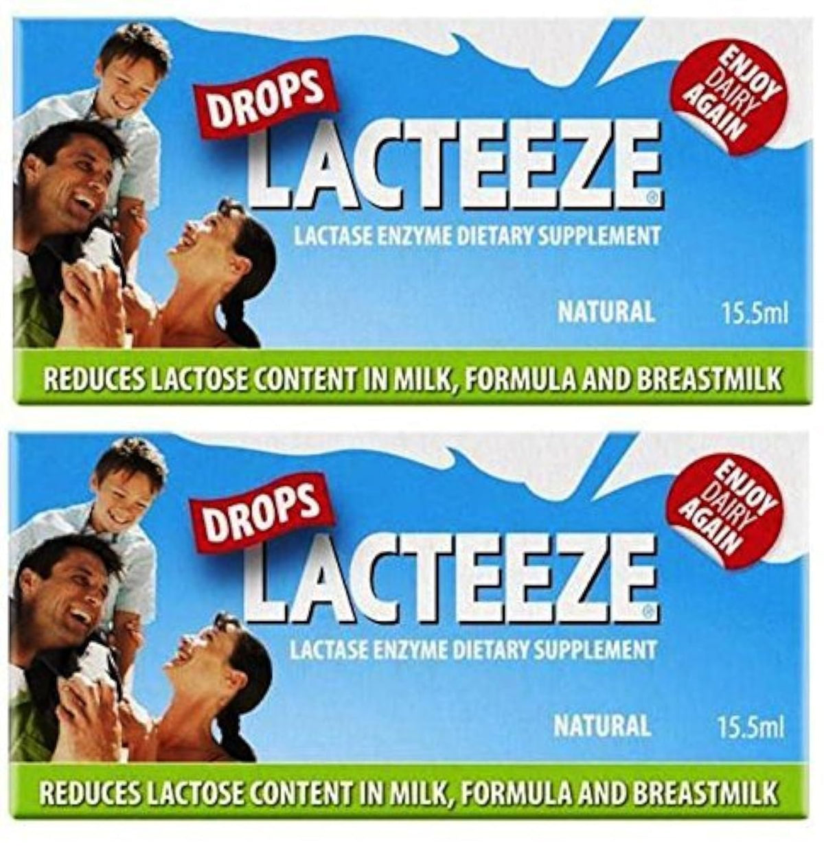 Gelda Scientific Lacteeze Lactase Enzyme Drops 57g front view
