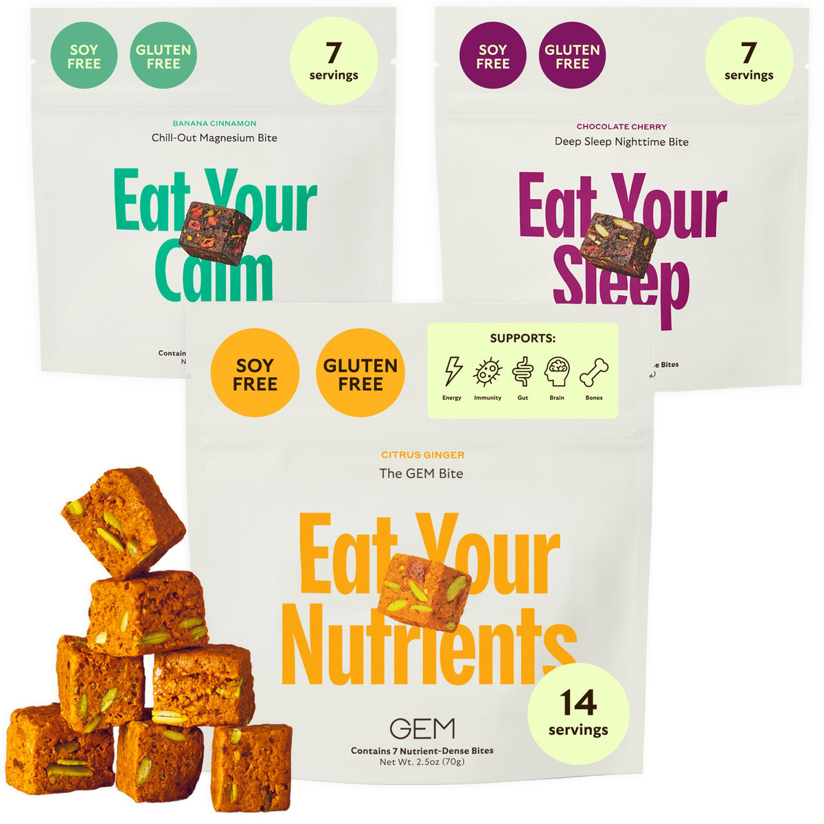 GEM Complete Routine Snack Pack front view with packaging