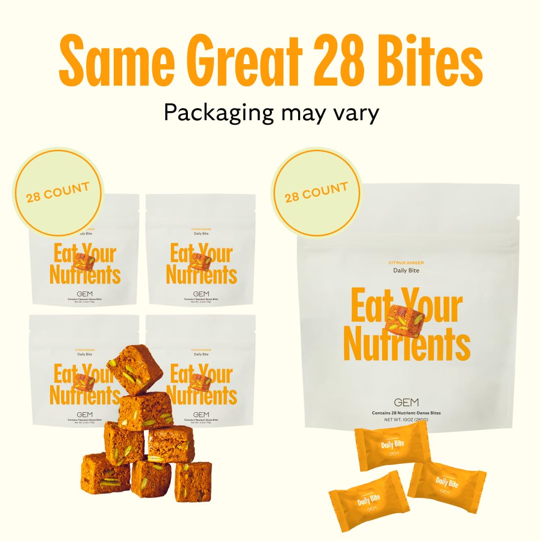 GEM Multivitamin Bites showing individual bite size