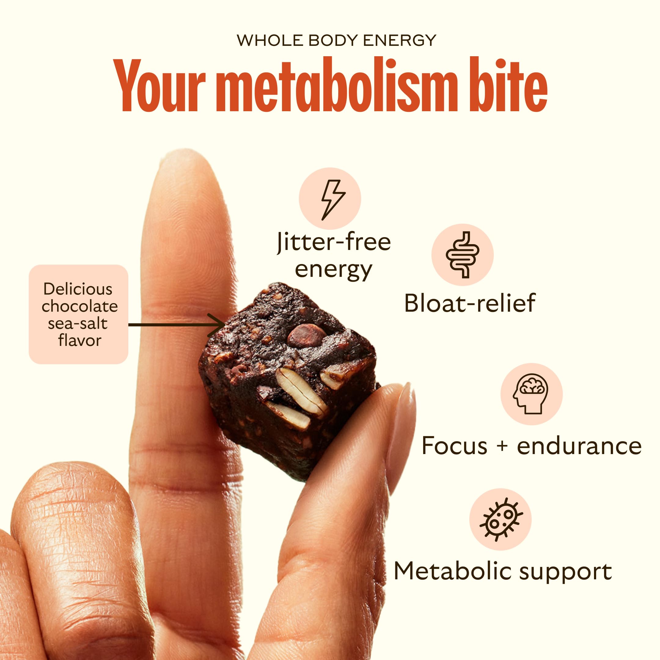 GEM Multivitamin Energy Bites displayed with ingredients