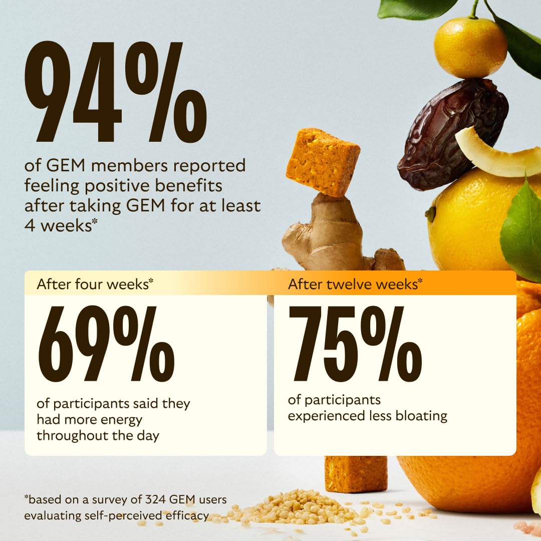 GEM Multivitamin Energy Bites in a travel-friendly pack