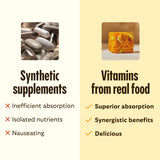GEM Multivitamin Energy Bites on a wooden table
