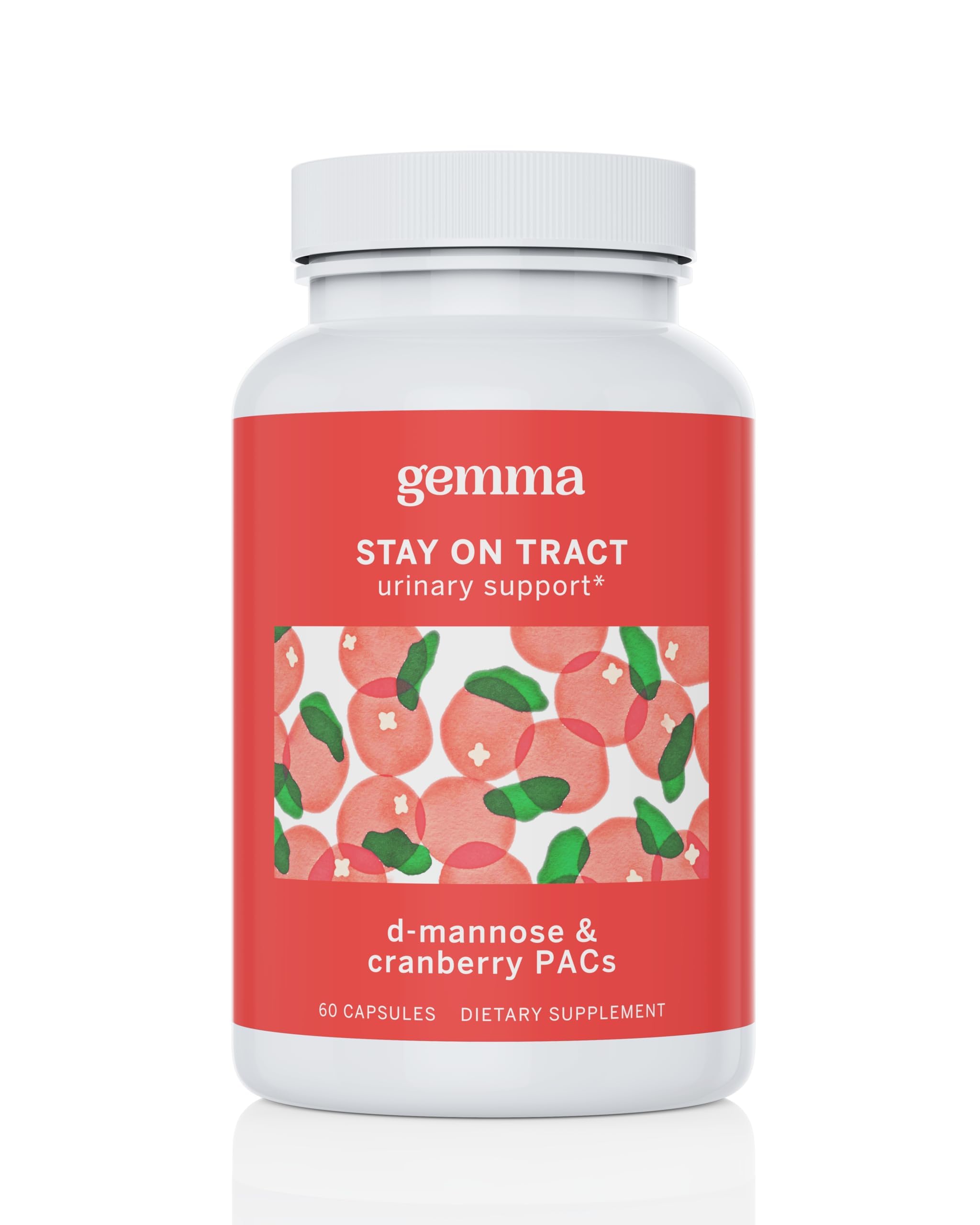 Gemma Cranberry D-Mannose Capsules front view with packaging