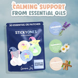 Gemma Joy Sleep Patches for Kids placed on clothing